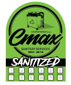 CMAX Sanitary Services Sticker