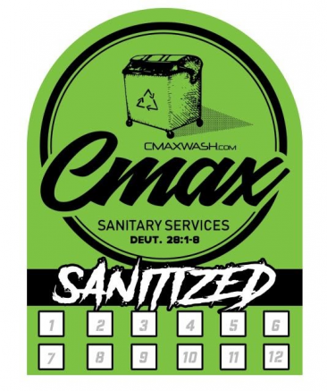 CMAX Sanitary Services Sticker